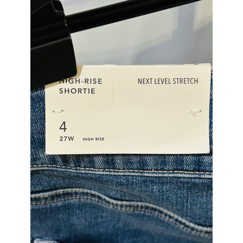 NWT American Eagle High Rise Shortie Jean Shorts size 4 - Picture 3 of 5